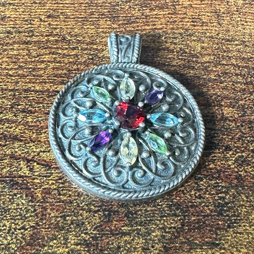 Ross-Simons Round Multi-Gemstone Sterling Silver … - image 5